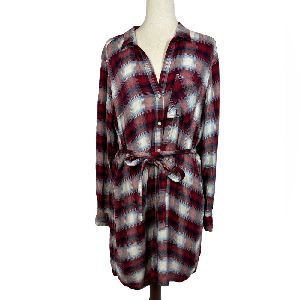 Gap + Pendleton Soft Plaid Button Down Shirtdress - image 4